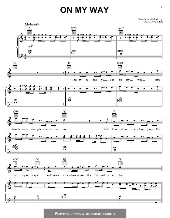 On My Way (from Walt Disney's Brother Bear): Для голоса и фортепиано (или гитары) by Phil Collins