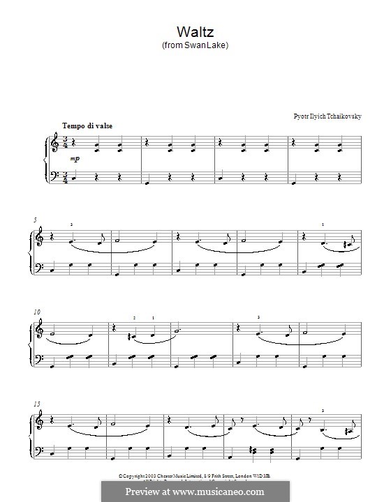 No.2 Вальс: Для фортепиано by Петр Чайковский