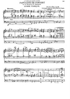 Концертная фантазия на хорал 'Hymne Tchèque', Op.65: Концертная фантазия на хорал 'Hymne Tchèque' by Йозеф Кличка