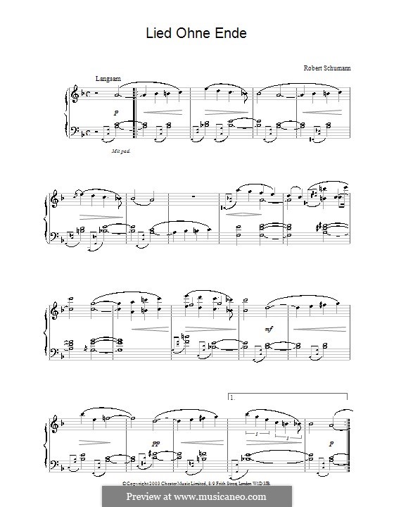 Листки из альбома, Op.124: No.8 Беспредельная скорбь by Роберт Шуман