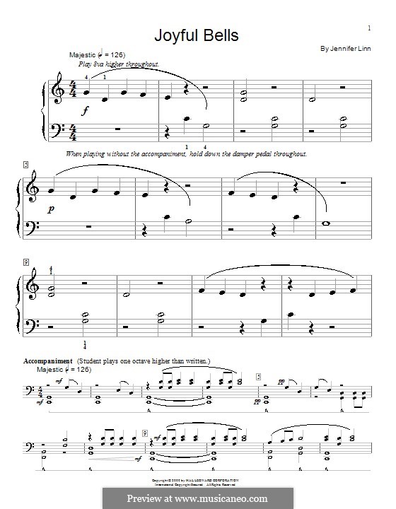 Joyful Bells: Для фортепиано by Jennifer Linn