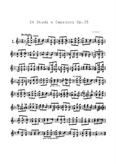 Двадцать четыре этюда или каприса, Op.35: Двадцать четыре этюда или каприса by Якоб Донт