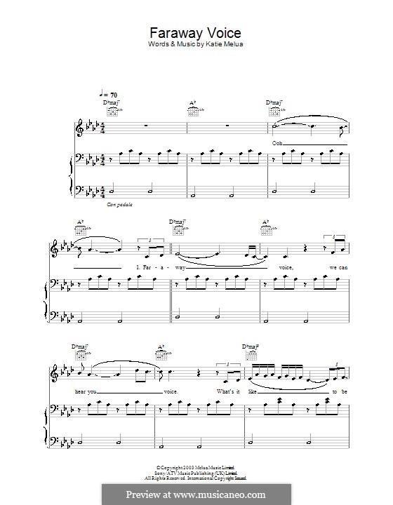 Faraway Voice: Для голоса и фортепиано (или гитары) by Katie Melua