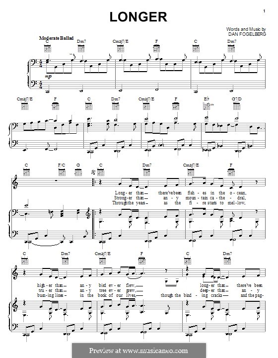 Longer: Для голоса и фортепиано (или гитары) by Dan Fogelberg