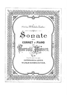 Соната для корнета и фортепиано, Op.18: Соната для корнета и фортепиано by Торвальд Хансен