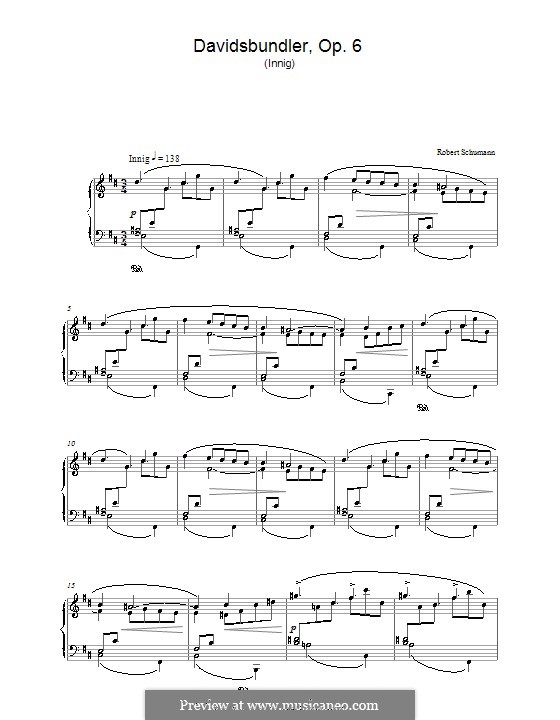 Танцы давидсбюндлеров, Op.6: No.2 by Роберт Шуман