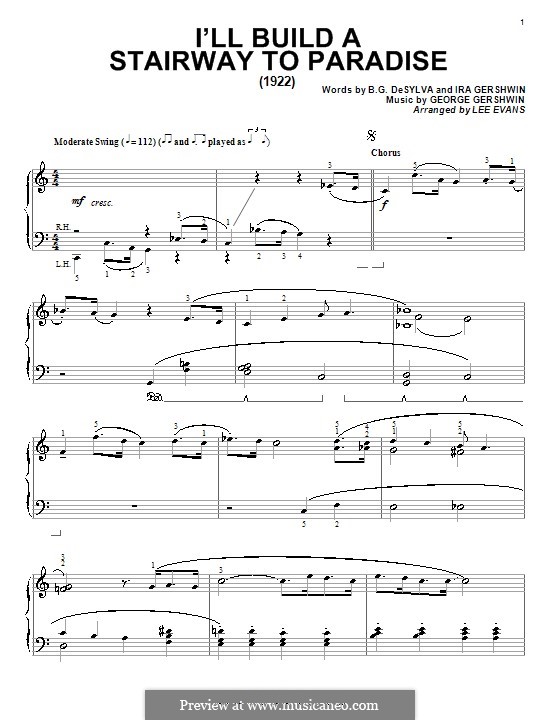 I'll Build a Stairway to Paradise: Для фортепиано by Джордж Гершвин