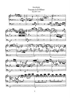 Токката для органа ре минор, BuxWV 155: Токката для органа ре минор by Дитрих Букстехуде